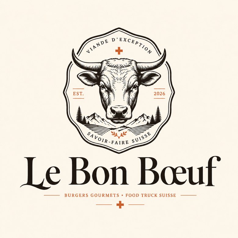 Le Bon Bœuf, burgers gourmets, food truck suisse