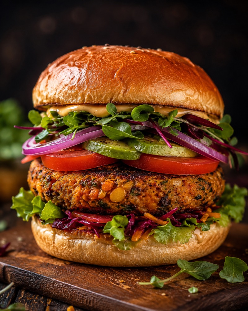 Le burger végétarien